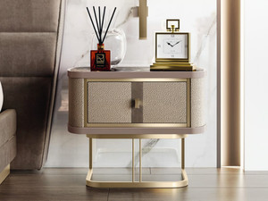 ROBERTO BARNINI - Rectangular wooden bedside table _ Barnini Oseo